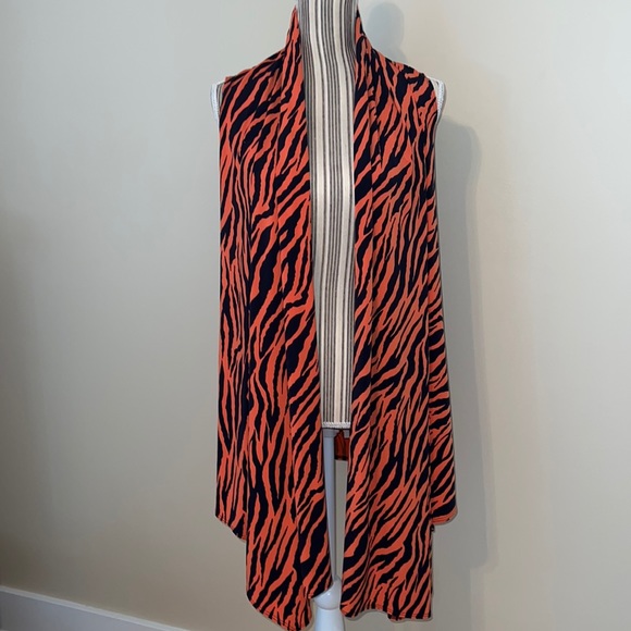 Ronnie Salloway Jackets & Blazers - Ronnie Salloway Open Front AU Tigers Cardigan Vest Size Large